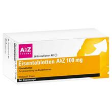 Abbildung: Eisentabletten Abz 100 mg Filmtabletten 50 St, Filmtabletten PZN 06683750 