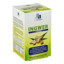 Abbildung: Ingwer 500 mg Kapseln + Vitamin B1+C 90 St, Kapseln PZN 06732879 