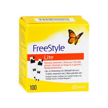 Abbildung: FREESTYLE Lite Teststreifen ohne Codieren 100 St, Teststreifen PZN 06797666 