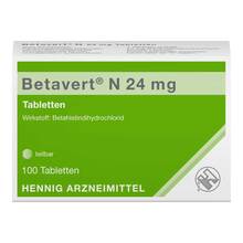 Abbildung: BETAVERT N 24 mg Tabletten 100 St, Tabletten PZN 06809553