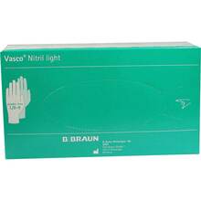 Abbildung: VASCO Nitril light Untersuchungshandschuhe L 100 St, Handschuhe PZN 06810421 