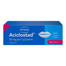 Abbildung: Aciclostad Creme gegen Lippenherpes 2 g, Creme PZN 06873114 