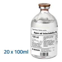 Abbildung: AQUA AD injectabilia Injektionslösung 20X100 ml, Injektionslösung PZN 06874361 