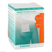 Abbildung: Askina Mullkompressen 10x10 cm unsteril 8fach 100 St, Kompressen PZN 06874533 
