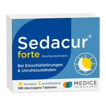 Abbildung: Sedacur forte Beruhigungsdragees 100 St, Überzogene Tabletten PZN 06876733 