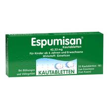 Abbildung: Espumisan Kautabletten 20 St, Kautabletten PZN 06882030 