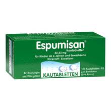 Abbildung: Espumisan Kautabletten 100 St, Kautabletten PZN 06882053 