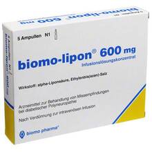 Abbildung: Biomo-lipon 600 mg Ampullen 5 St, Ampullen PZN 06897617 