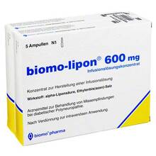 Abbildung: Biomo-lipon 600 mg Ampullen 10 St, Ampullen PZN 06897623 