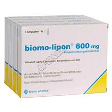 Abbildung: Biomo-lipon 600 mg Ampullen 20 St, Ampullen PZN 06897646 