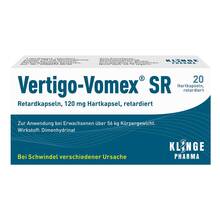 Abbildung: Vertigo-Vomex SR Retardkapseln 20 St, Retard-Kapseln PZN 06898485 
