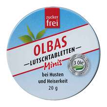 Abbildung: Olbas Minis Lutschtabletten zuckerfrei 20 g, Lutschtabletten PZN 06903542 