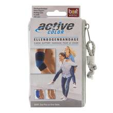 Abbildung: Bort Activecolor Ellenbogenbandage L blau 1 St, Bandage PZN 06914391 