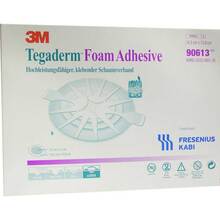 Abbildung: TEGADERM Foam Adhesive FK 14,3x15,6 cm oval 90613 5 St, Verband PZN 06917308 