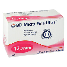 Abbildung: BD Micro-Fine + Pen-Nadeln 0,33x12,7 mm 29 G 100 St, Kanüle PZN 06941910 