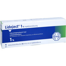Abbildung: LIDOJECT 1% Injektionslösung in Durchstechflaschen 5X50 ml, Injektionslösung PZN 06955237