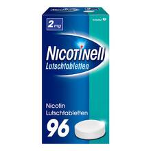 Abbildung: Nicotinell Lutschtabletten 2 mg Mint 96 St, Lutschtabletten PZN 07006454 