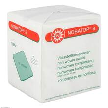 Abbildung: Nobatop 8 Kompressen 10x10 cm unsteril 100 St, Kompressen PZN 07099214 