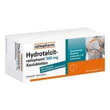 Abbildung: Hydrotalcit-ratiopharm 500 mg Kautabletten 100 St, Kautabletten PZN 07106026 