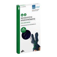 Abbildung: Provital Reisekniestrümpfe Größe 39-42 marine 2 St PZN 07121681 