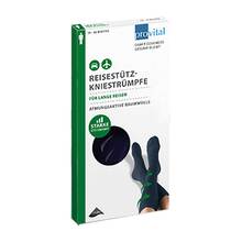 Abbildung: Provital Reisekniestrümpfe Größe 39-42 schwarz 2 St PZN 07121706 