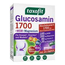 Abbildung: Taxofit Glucosamin 1700 + MSM+Magnesium Sticks 20X4 g, Granulat PZN 07150027 