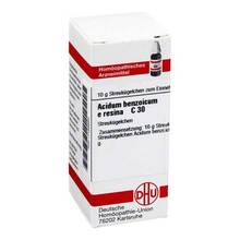 Abbildung: Acidum Benzoicum E Resina C 30 Globuli 10 g, Globuli PZN 07156685 