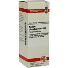 Abbildung: ACIDUM PHOSPHORICUM C 200 Dilution 20 ml, Dilution PZN 07157101 