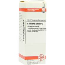 Abbildung: GENTIANA LUTEA D 3 Dilution 20 ml, Dilution PZN 07168636 