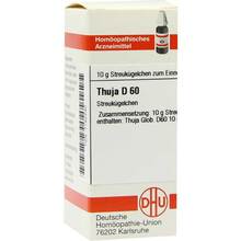 Abbildung: THUJA D 60 Globuli 10 g, Globuli PZN 07182240 