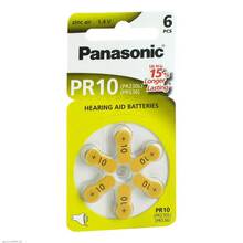 Abbildung: Batterien für Hörgeräte Panasonic PR10 6 St PZN 07193723 