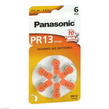 Abbildung: Batterien für Hörgeräte Panasonic PR13 6 St PZN 07193864 