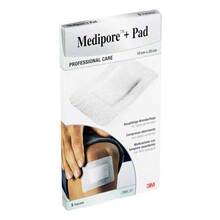 Abbildung: Medipore + Pad steriler Wundverband 3570NP 10x20 cm 5 St, Pflaster PZN 07194823 