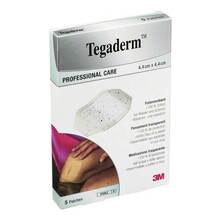 Abbildung: TEGADERM Film 4,4x4,4 cm 1622NP 5 St, Pflaster PZN 07194881 