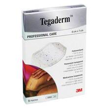 Abbildung: TEGADERM Film 6x7 cm 1624NP 5 St, Pflaster PZN 07194898 