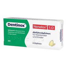 Abbildung: Nene Lax 1,0 Suppositorien für Kleinkinder und Kdr. 6 St, Kinder-Suppositorien PZN 07216631 
