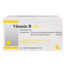 Abbildung: Vitamin B Duo Filmtabletten 100 St, Filmtabletten PZN 07233670 