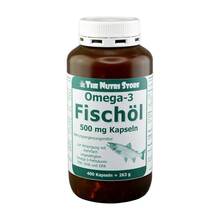 Abbildung: Omega-3 Fischöl Kapseln 500 mg 400 St, Kapseln PZN 07244107 
