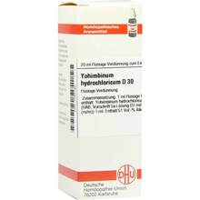 Abbildung: YOHIMBINUM HYDROCHLORICUM D 30 Dilution 20 ml, Dilution PZN 07250160 