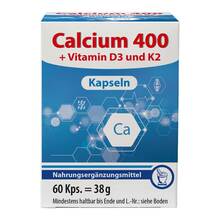 Abbildung: Calcium 400 Kapseln 60 St, Kapseln PZN 07261502 