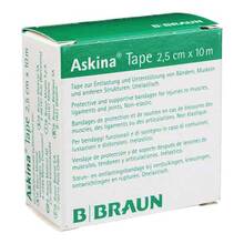 Abbildung: Askina Tape Pflaster unelastisch 2,5 cmx10 m weiß 1 St, Verband PZN 07269544 