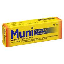 Abbildung: Muni 0,5% HC Creme 5 g, Creme PZN 07276082 