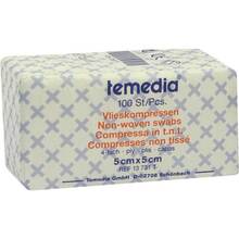 Abbildung: VLIESKOMPRESSEN unsteril 5x5 cm 4fach 100 St, Kompressen PZN 07280712 