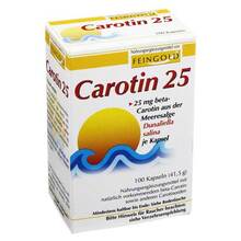 Abbildung: Carotin 25 Feingold Kapseln 100 St, Kapseln PZN 07291839 