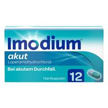 Abbildung: Imodium akut Hartkapseln 12 St, Hartkapseln PZN 07296788 