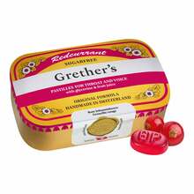 Abbildung: Grethers Redcurrant + Vitamin C zuckerfrei Pastillen 110 g, Pastillen PZN 07298184 