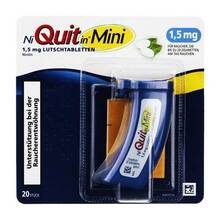 Abbildung: Niquitin Mini 1,5 mg Lutschtabletten 20 St, Lutschtabletten PZN 07319360 