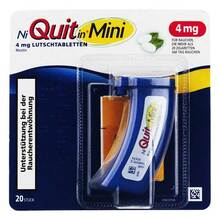 Abbildung: Niquitin Mini 4 mg Lutschtabletten 20 St, Lutschtabletten PZN 07319383 