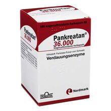 Abbildung: Pankreatan 36.000 magensaftresistente Hartkapseln 100 St, Magensaftresistente Hartkapseln PZN 07322132 
