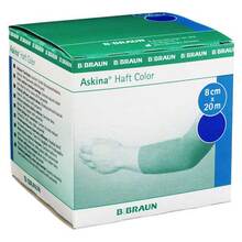 Abbildung: Askina Haftbinde Color 8 cmx20 m blau 1 St, Binden PZN 07343476 